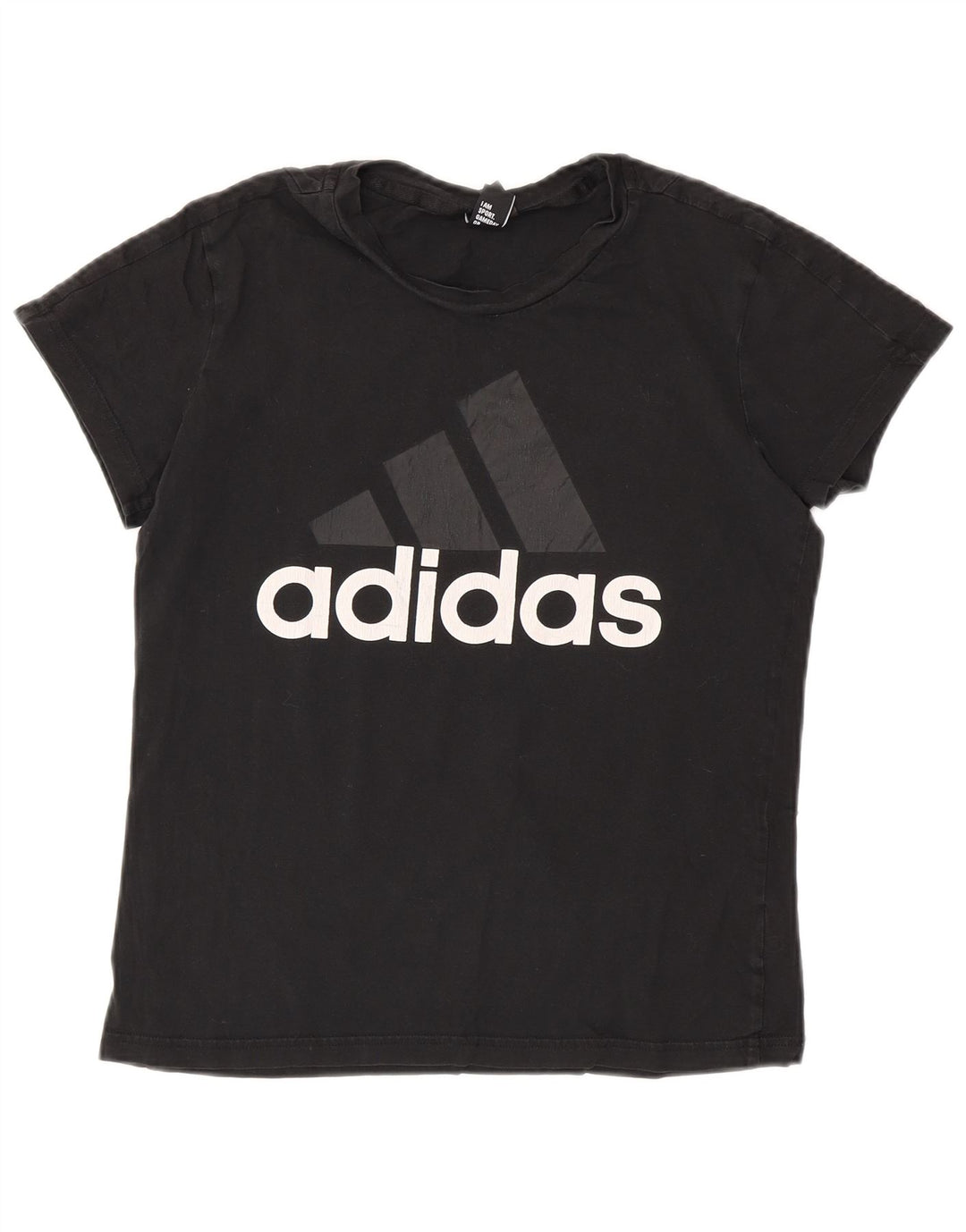 Camiseta Adidas Feminina Graphic Top UK 12 Médio Algodão Preto