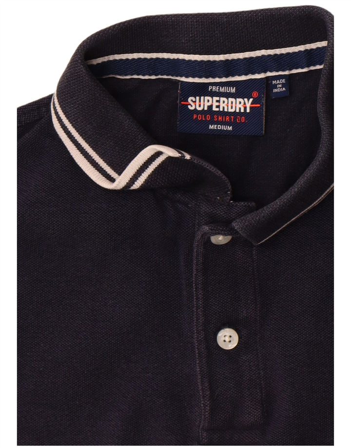 Camisa polo masculina Superdry média azul marinho