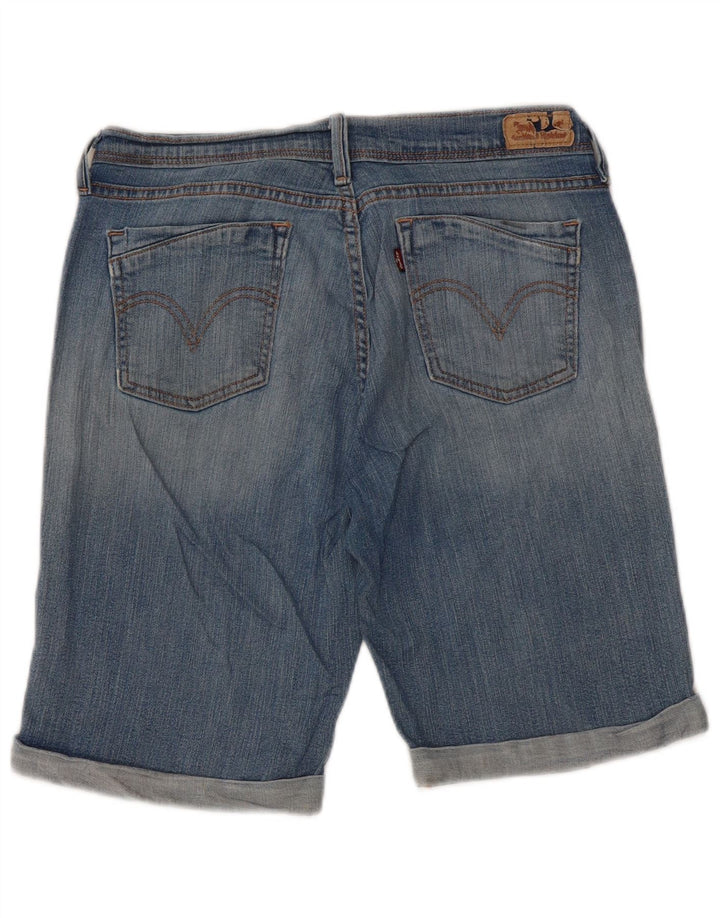 Shorts jeans feminino de cintura média LEVI'S US 10 médio W30 algodão azul