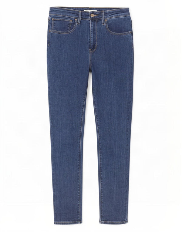 Calça jeans feminina Levi's 721 High Rise Skinny W30 L30 azul marinho algodão