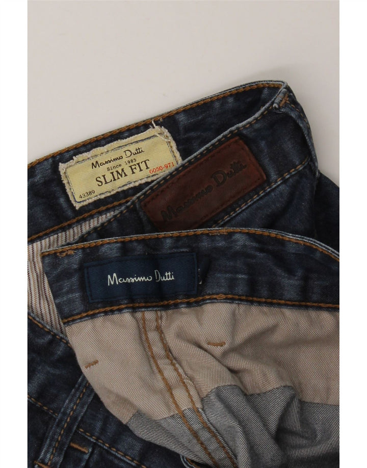 Calça jeans masculina MASSIMO DUTTI EU 44 grande W34 L28 azul