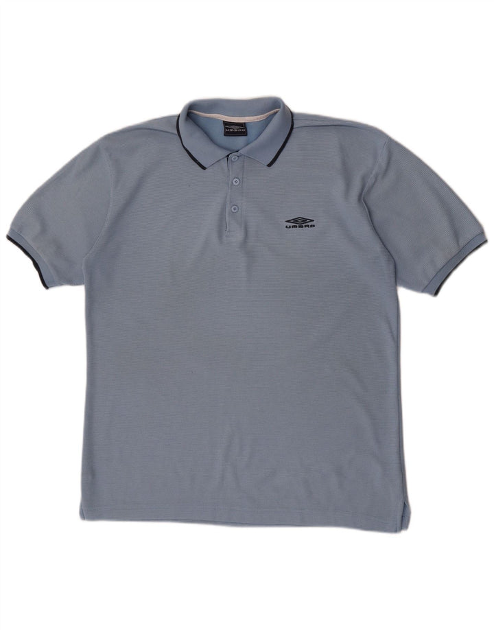 Camisa Polo Masculina Umbro Médio Azul Poliéster