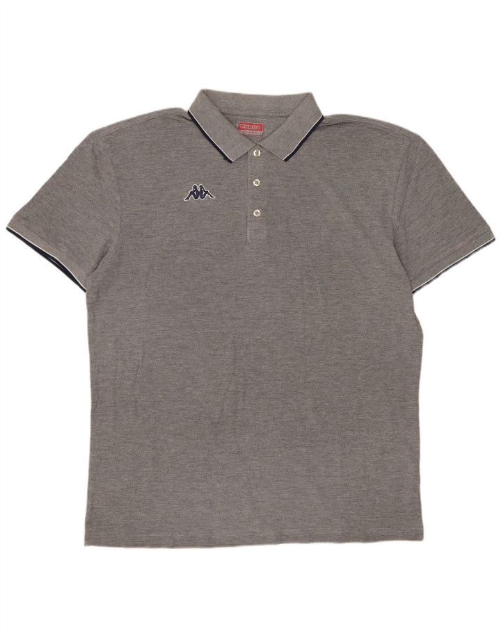 Camisa polo masculina Kappa XL cinza algodão