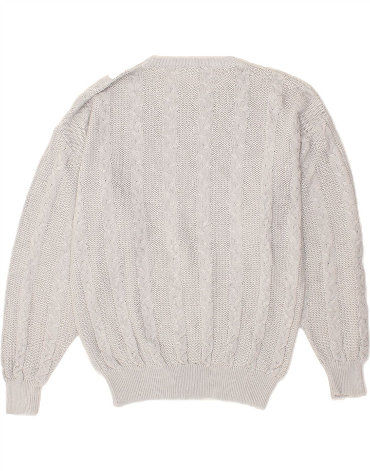 VINTAGE Womens Crew Neck Jumper Sweater IT 50 XL Blue Cotton Vintage Vintage and Second-Hand Vintage from Messina Hembry 
