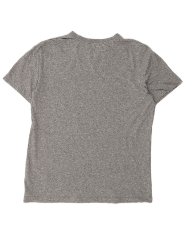Nike Mens Camiseta Top Pequeno Algodão Cinza