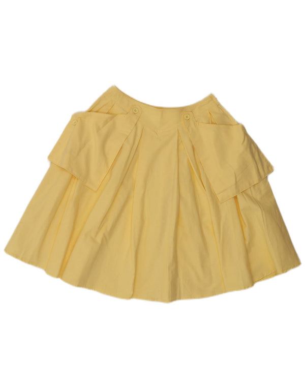 Saia larga Benetton Girls O12 11-12 anos W24 algodão amarelo