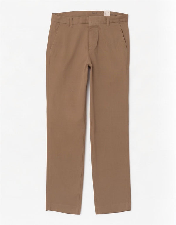 Calças masculinas Cos Slim Fit Chino IT 46 Pequeno W28 L31 Algodão Bege