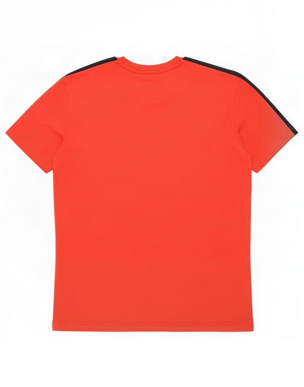 Camiseta masculina estampada Champion XS de algodão listrado vermelho