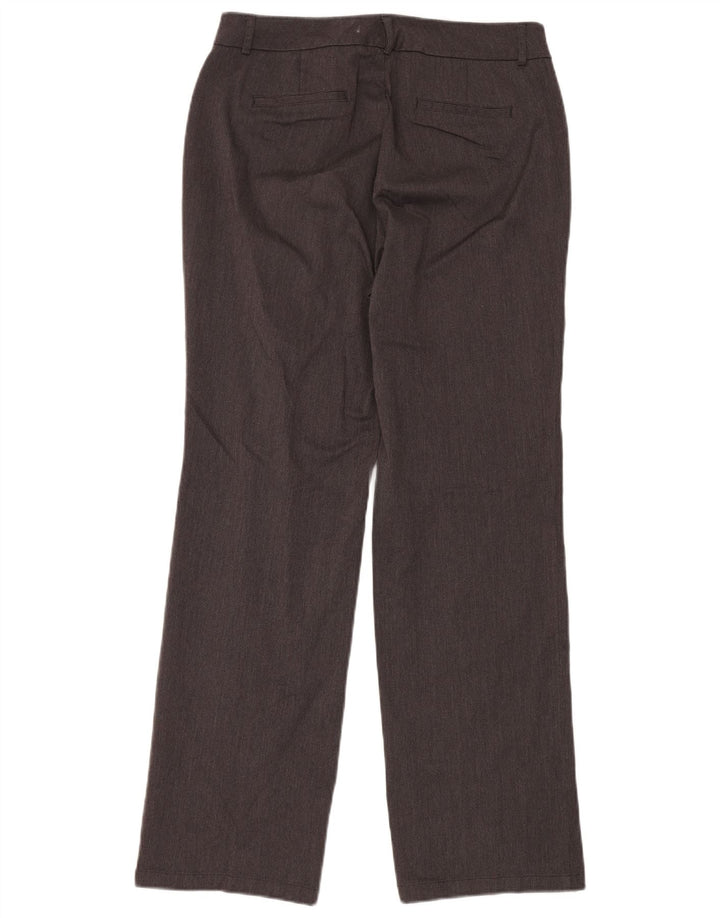 Calça feminina DOCKERS ideal fit reta casual US 10 grande W32 L32 cinza