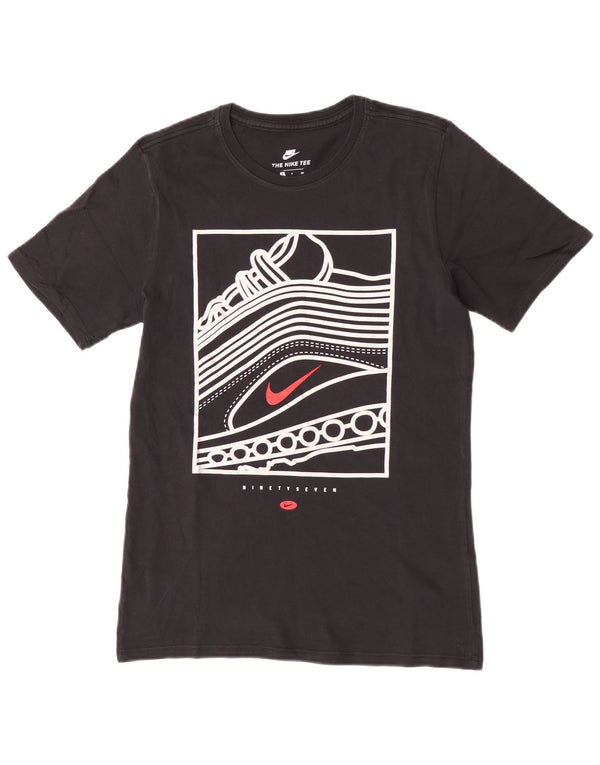Camiseta Nike Masculina Athletic Cut Graphic Top Pequeno Algodão Preto