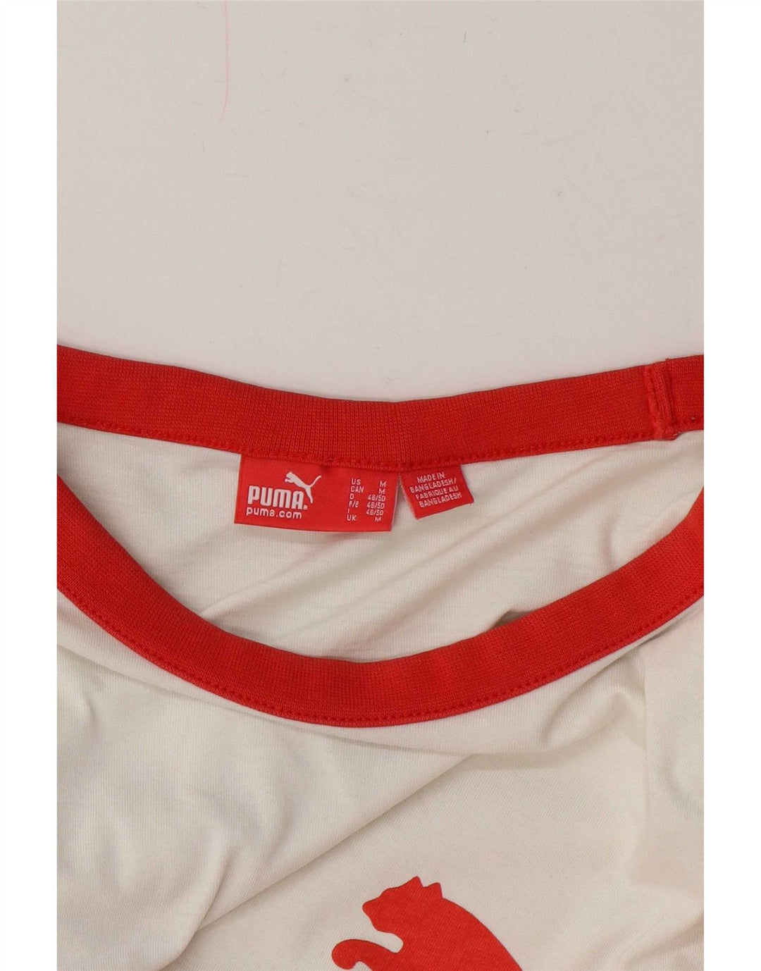 Camiseta masculina Puma Graphic Top médio branco colorblock