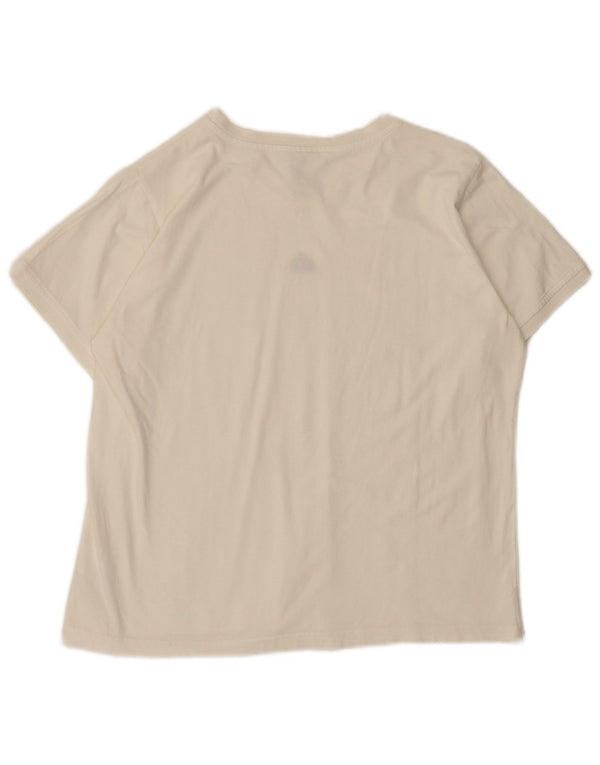 Camiseta feminina Adidas UK 16 grande algodão branco