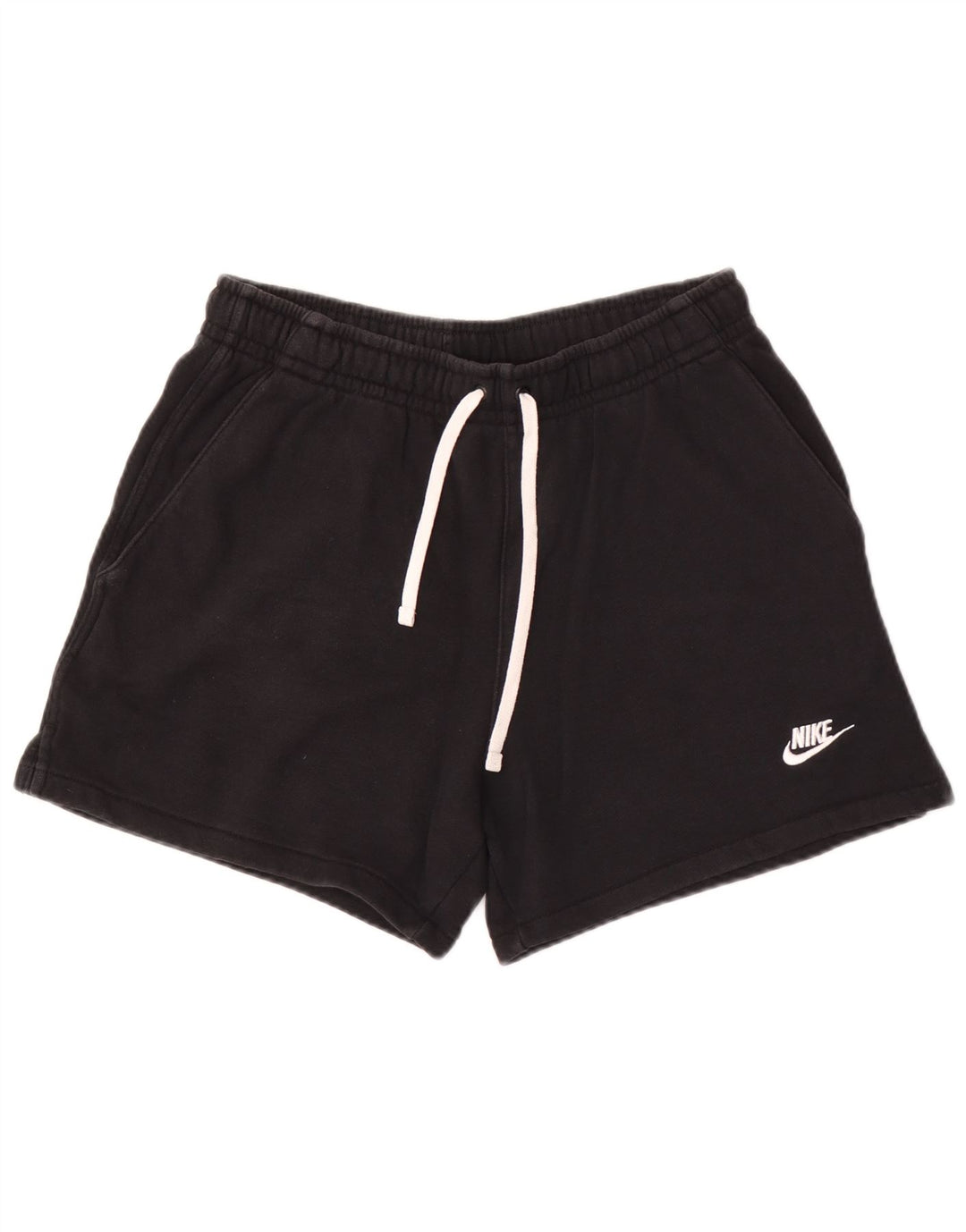 Shorts esportivos masculinos Nike médio algodão preto