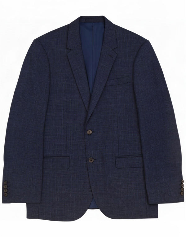 Jaqueta Blazer masculina de 2 botões Marks & Spencer Reino Unido 40 Azul marinho médio