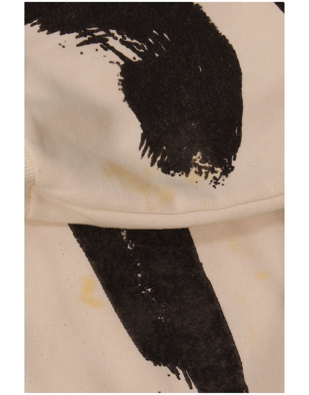 Zara Moletom Crop Feminino Jumper UK 14 Médio Branco Colorblock