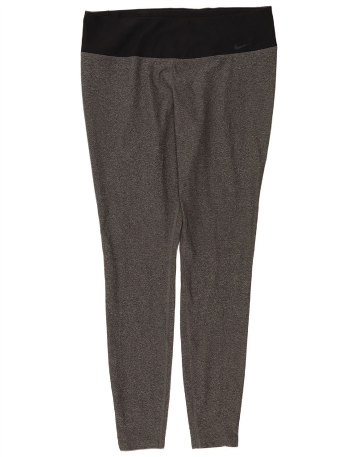 Leggings Nike Dri Fit Feminina UK 18 XL Cinza Poliéster
