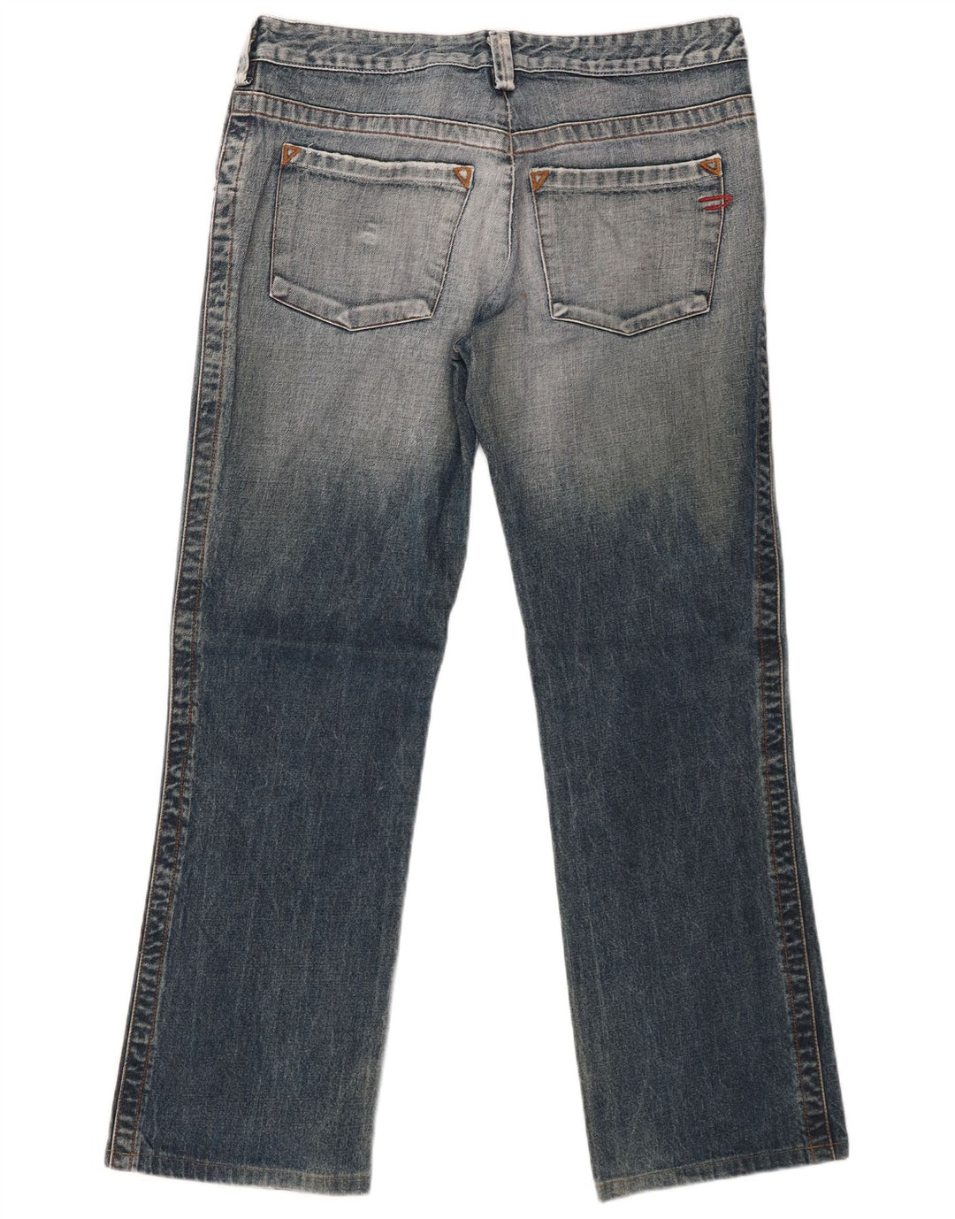 DIESEL Jeans reto masculino W33 L30 algodão azul