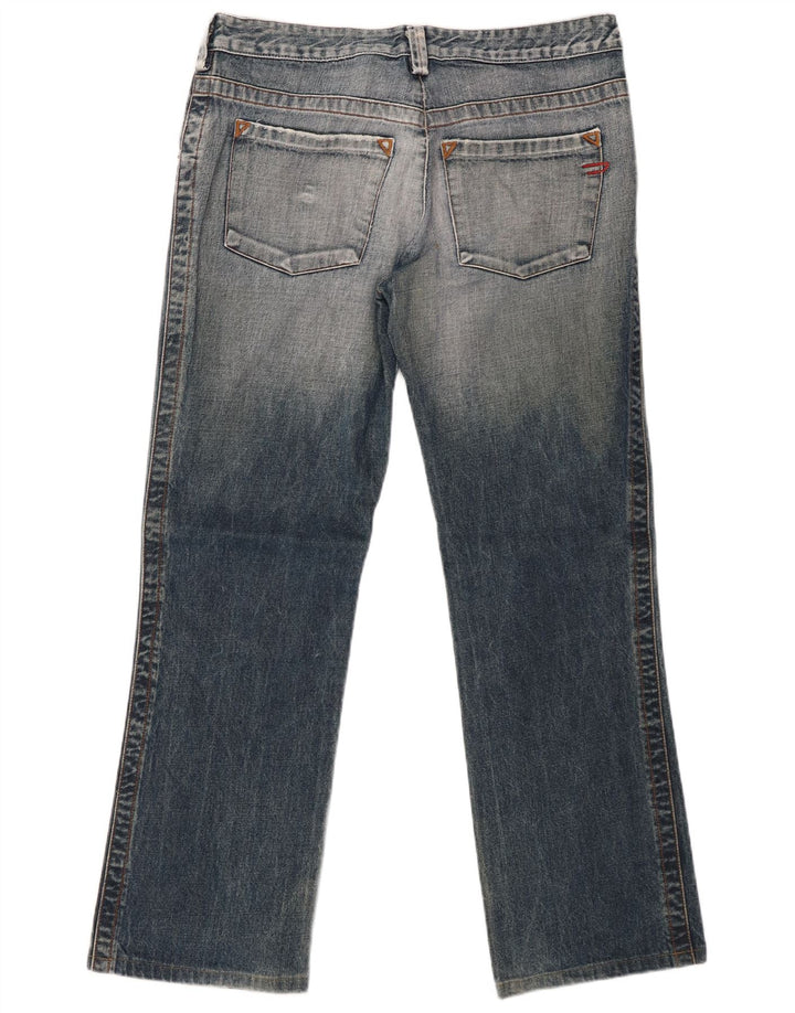 DIESEL Jeans reto masculino W33 L30 algodão azul