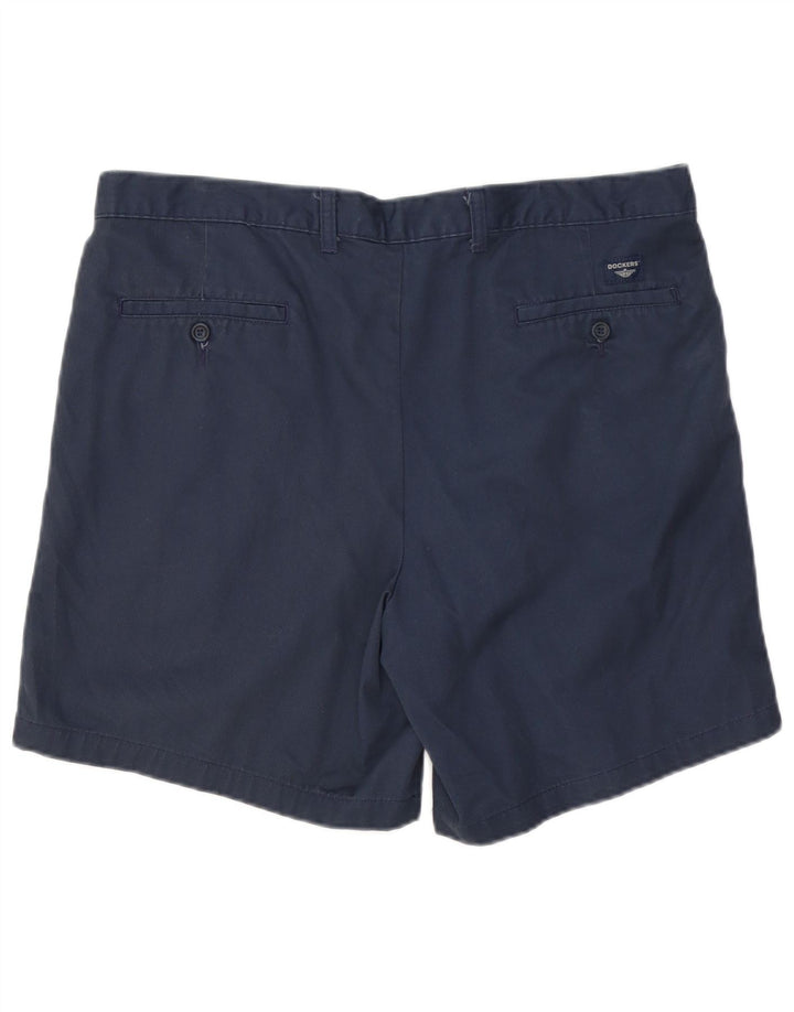 DOCKERS Masculino Pegged Chino Shorts W38 XL Azul Marinho Algodão
