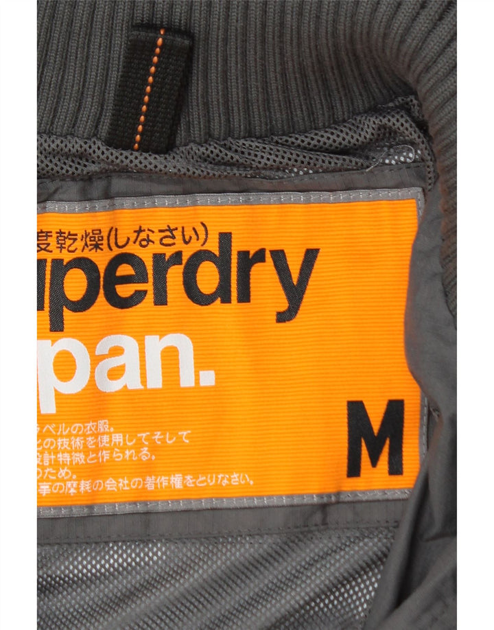 Jaqueta de chuva feminina SUPERDRY Graphic UK 14 poliamida cinza médio