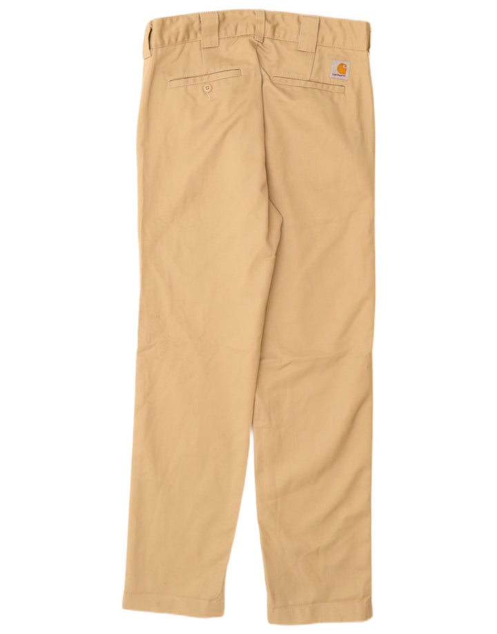 Calça Chino Masculina Slim CARHARTT W28 L30 Poliéster Bege