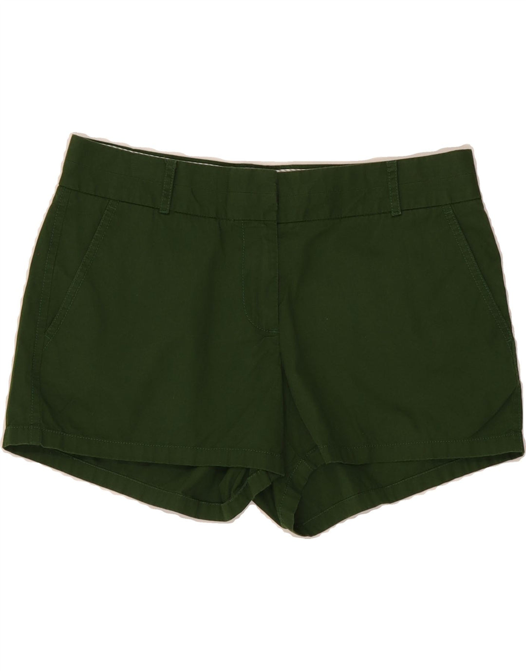 J. CREW Womens Chino Shorts US 6 Medium W30  Green Cotton Vintage J. Crew and Second-Hand J. Crew from Messina Hembry 