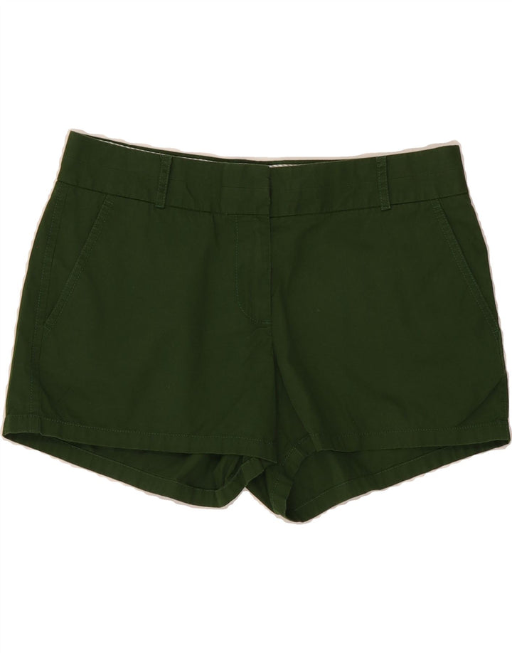 J. CREW Womens Chino Shorts US 6 Medium W30  Green Cotton Vintage J. Crew and Second-Hand J. Crew from Messina Hembry 