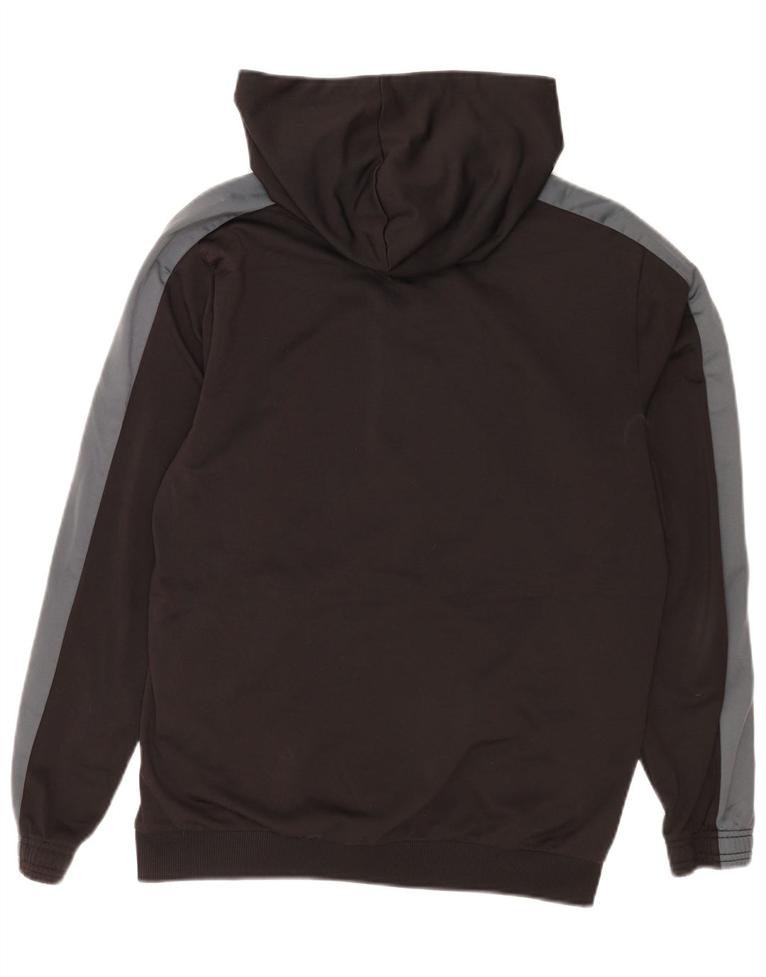 Suéter masculino Puma com capuz e zíper médio preto colorblock poliéster esportivo
