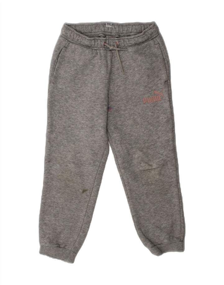 PUMA Girls Tracksuit Trousers Joggers 5-6 Years  Grey Cotton Vintage Puma and Second-Hand Puma from Messina Hembry 