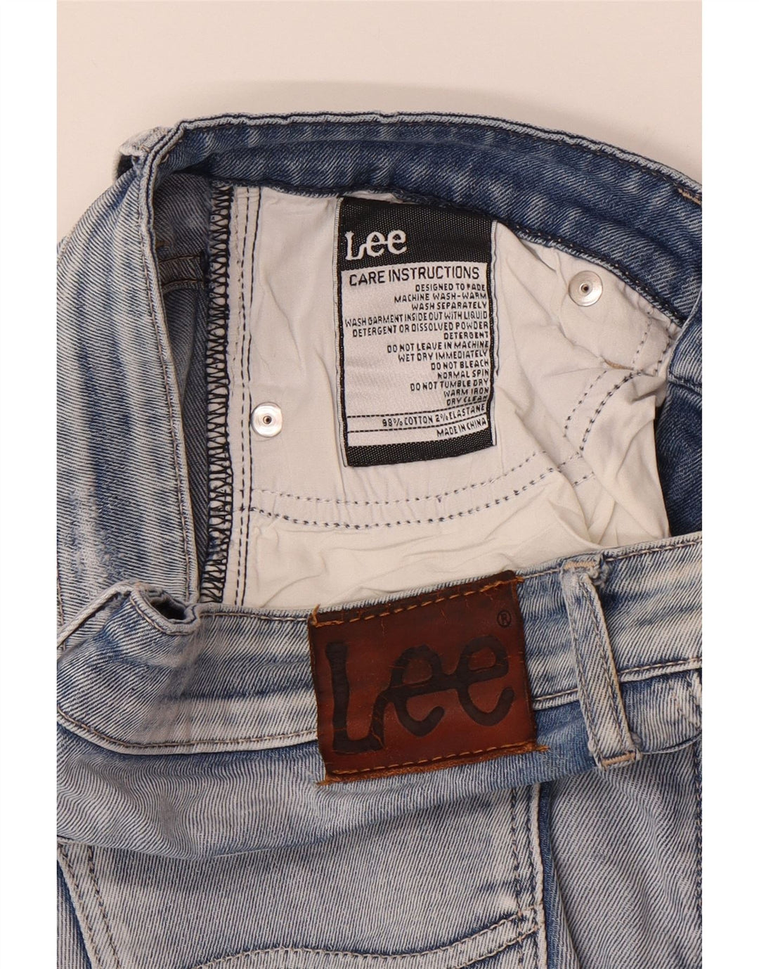 Calça jeans skinny feminina LEE W30 L31 algodão azul