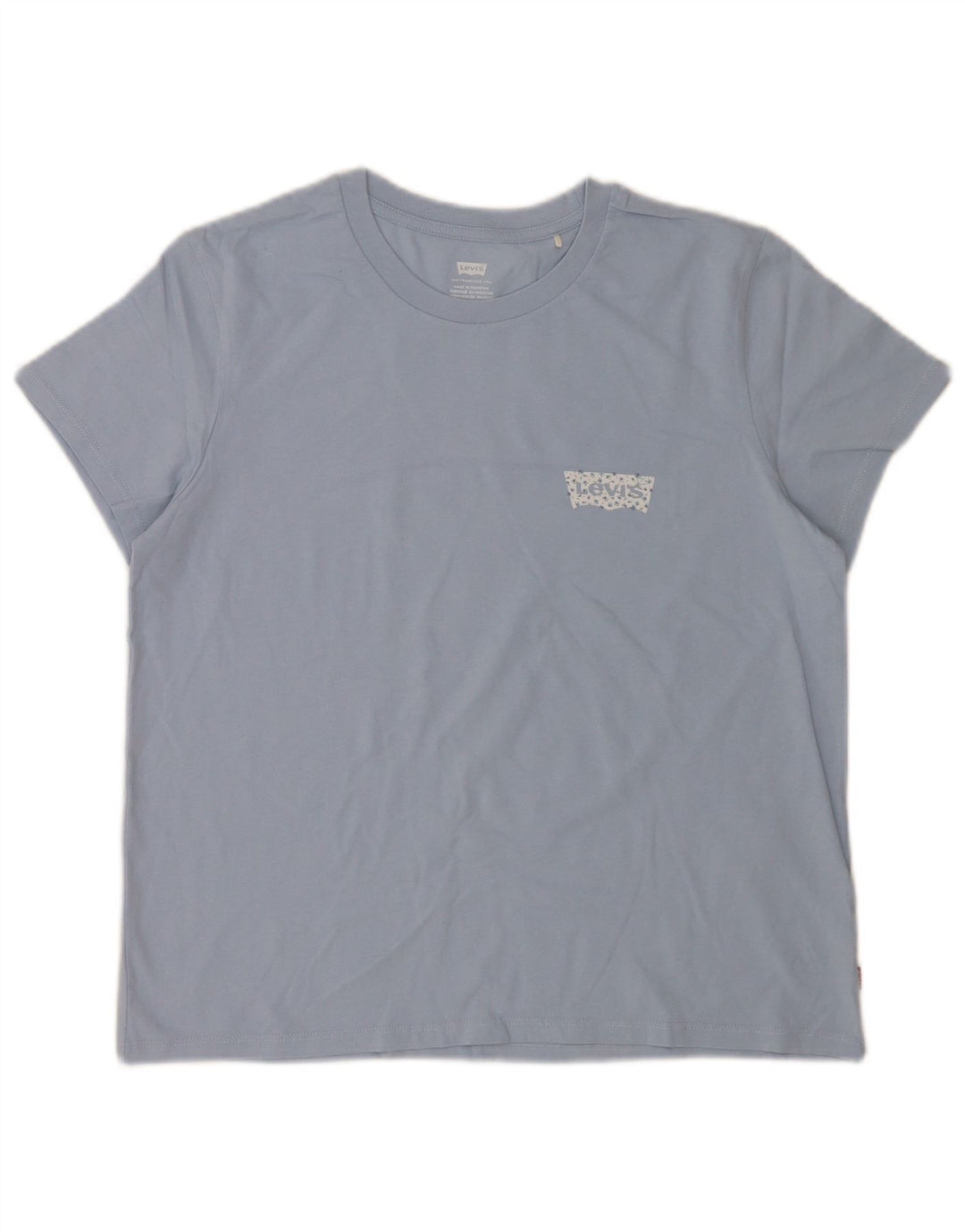 Camiseta feminina Levi's UK 16 grande algodão azul