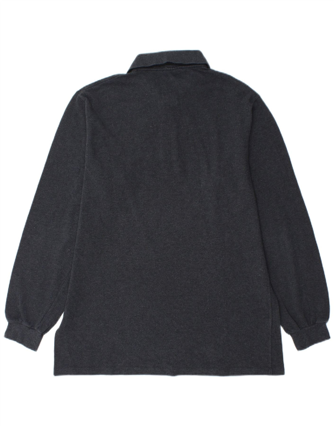 Camisa polo masculina de manga comprida Lacoste tamanho 4 algodão cinza médio
