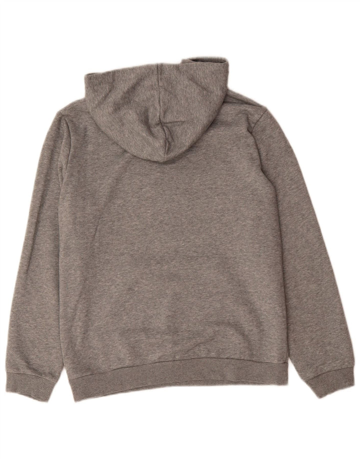 Jumper com capuz gráfico PUMA Boys 13-14 anos algodão cinza