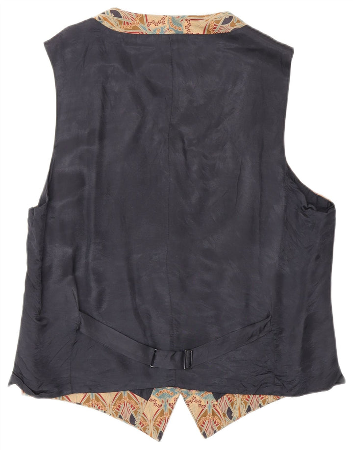 Colete masculino Liberty grande algodão floral bege
