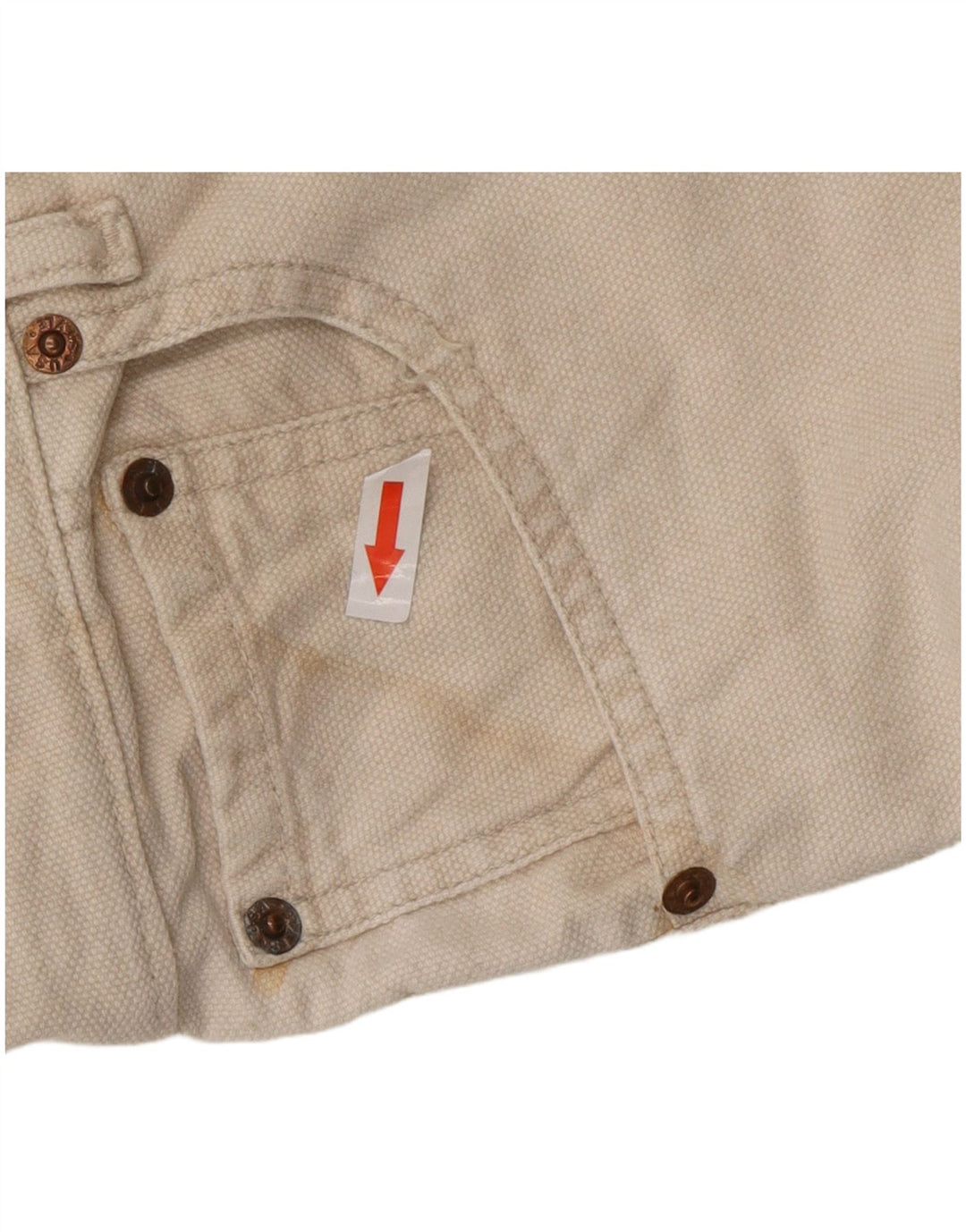 LEVI'S Calça masculina 501 reta casual W32 L30 branca