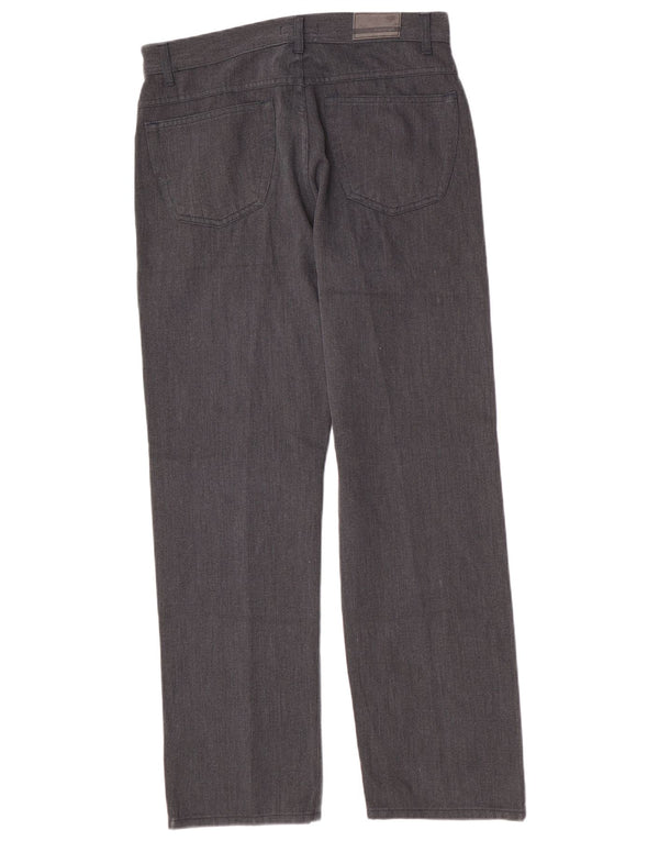 Calça masculina Marks & Spencer Autograph Straight Casual W34 L31 Algodão Cinza