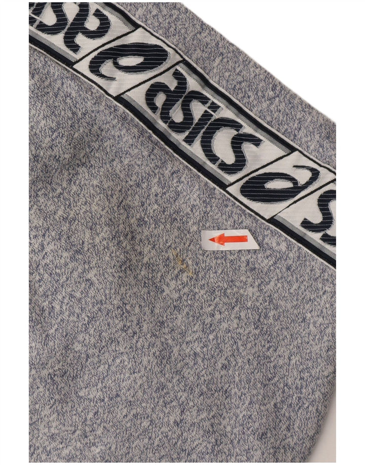 Calça de treino masculina ASICS Graphic azul marinho médio algodão manchado