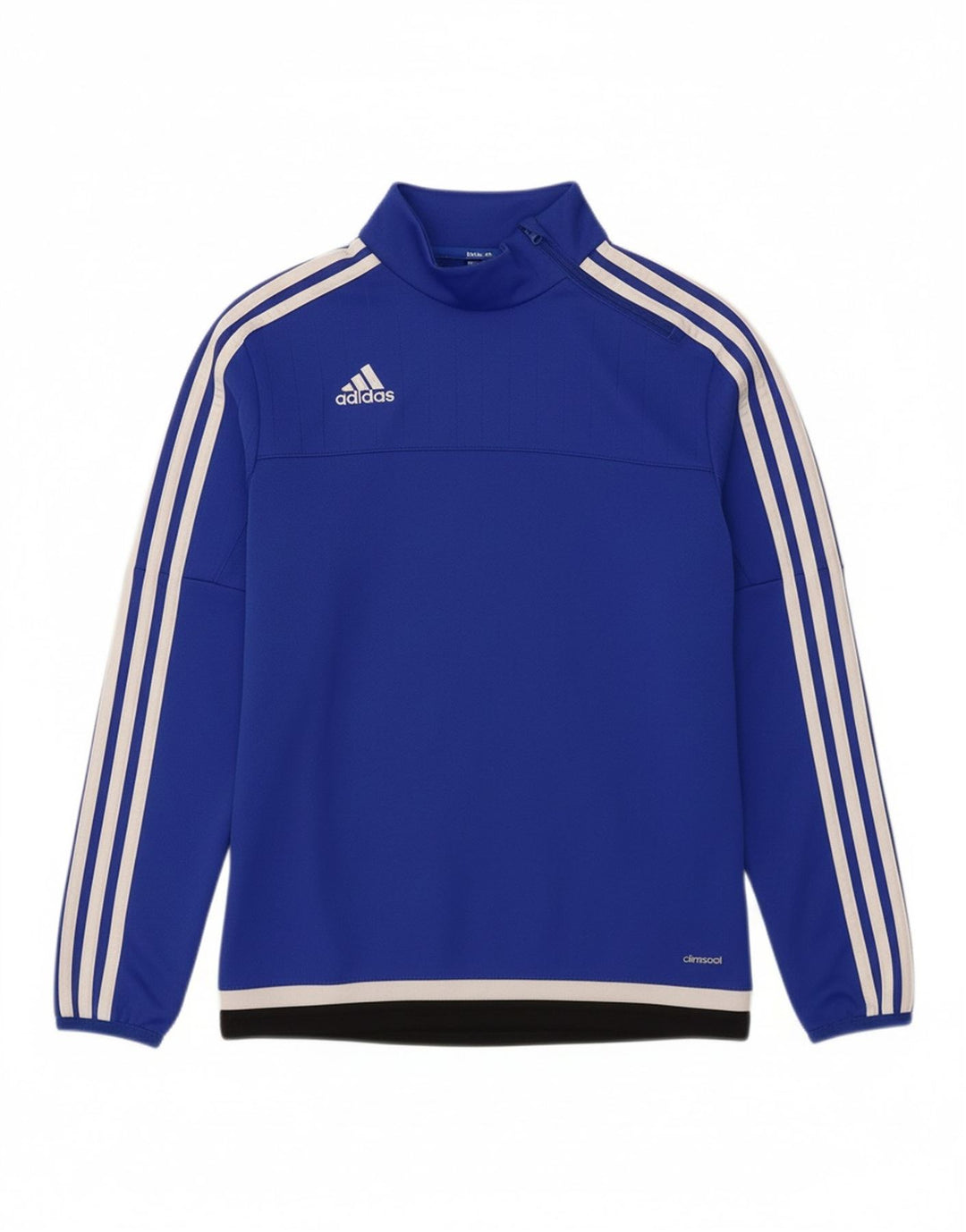 ADIDAS Meninos Climacool Zip Neck Pullover Treino Top 11-12 Anos Azul