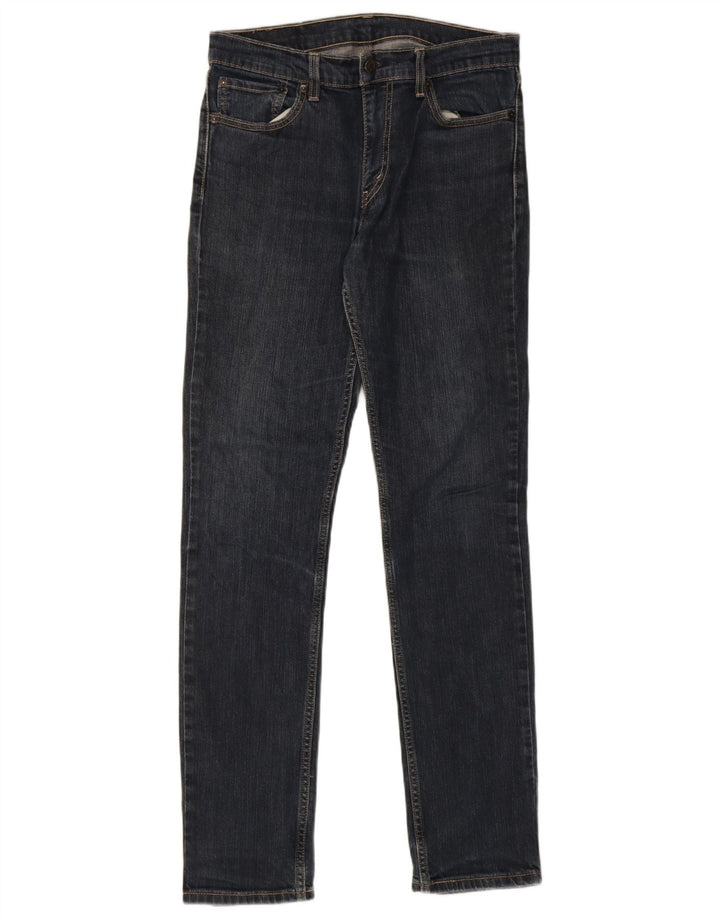 Levi's Masculino 511 Slim Jeans W32 L34 Azul Marinho Algodão