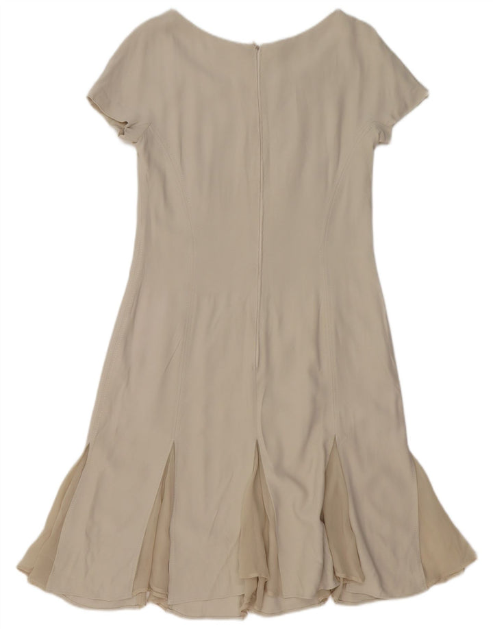 Vestido feminino vintage VINTAGE UK 12 médio branco