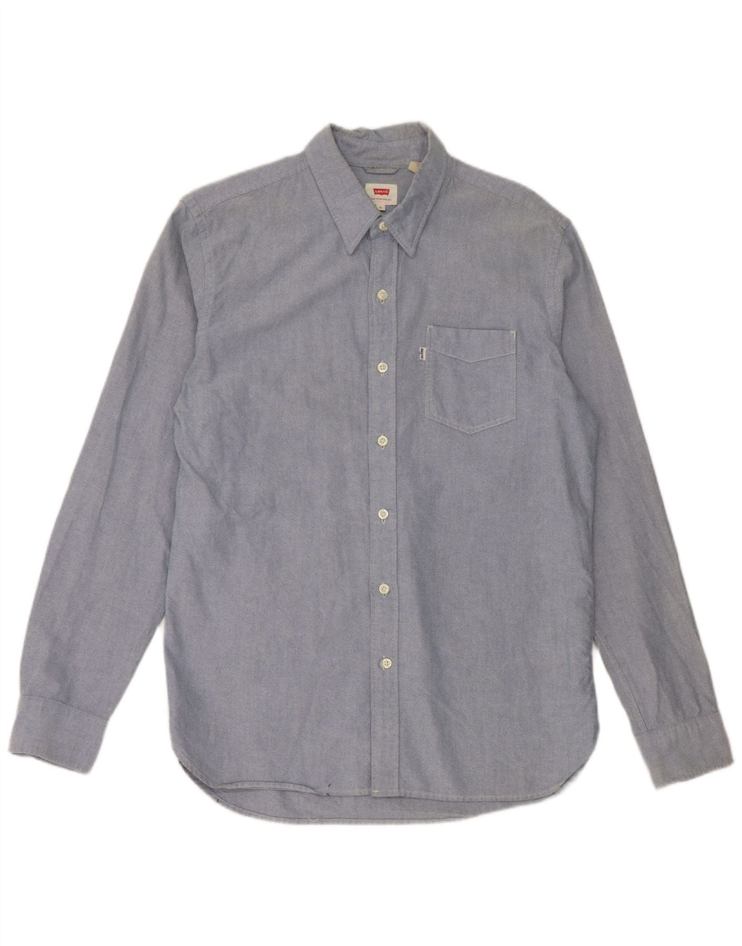 Camisa masculina Levi's azul médio algodão