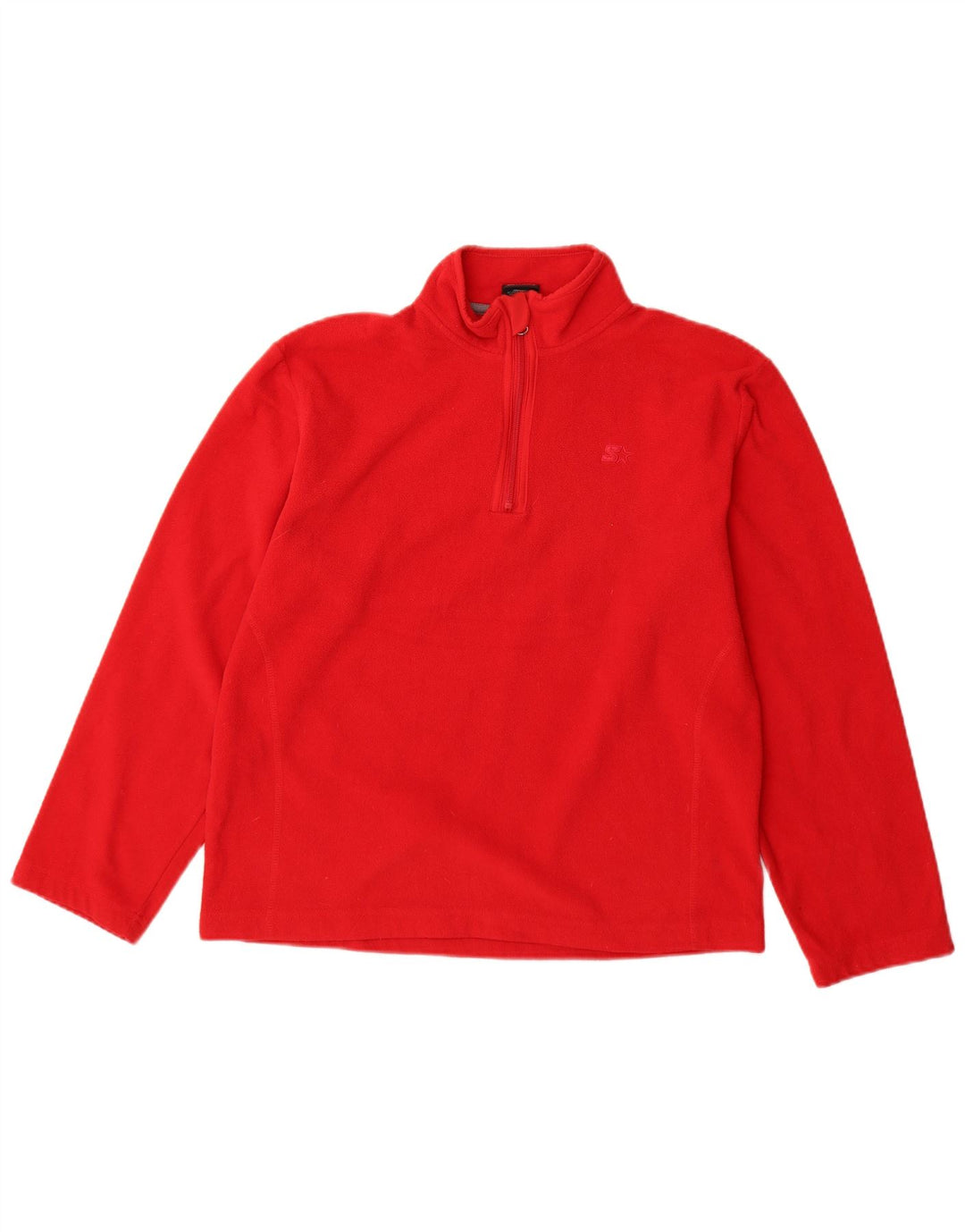 STARTER Suéter de lã para meninos com zíper e pescoço 15-16 anos 2XL poliéster vermelho