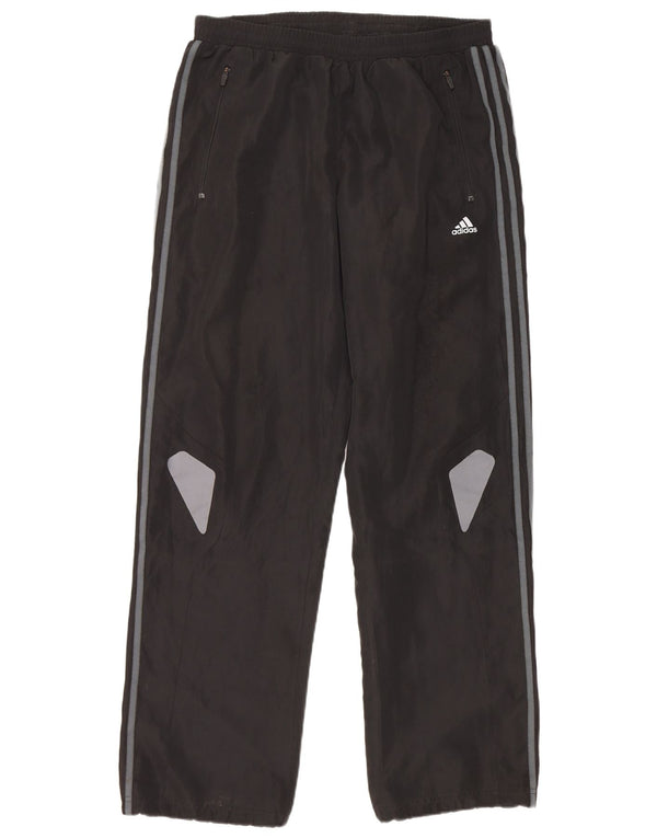 Calça de treino masculina Adidas Climacool médio preto colorblock poliéster