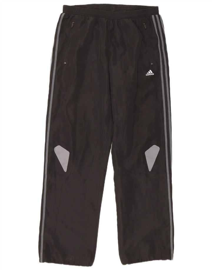 Calça de treino masculina Adidas Climacool médio preto colorblock poliéster