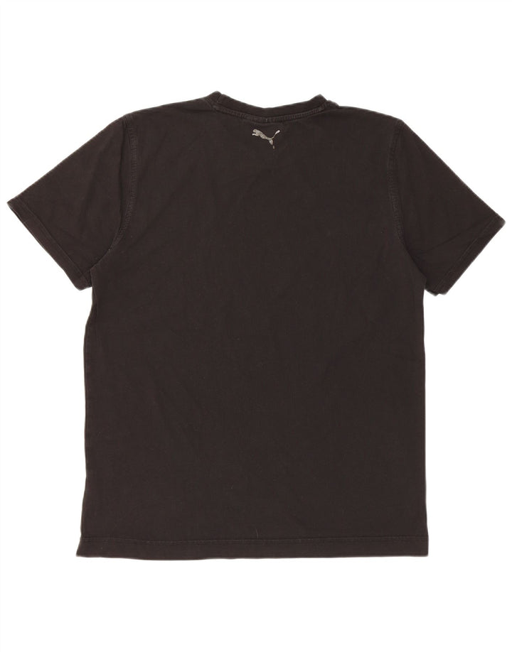 Camiseta masculina PUMA Graphic Top médio algodão preto