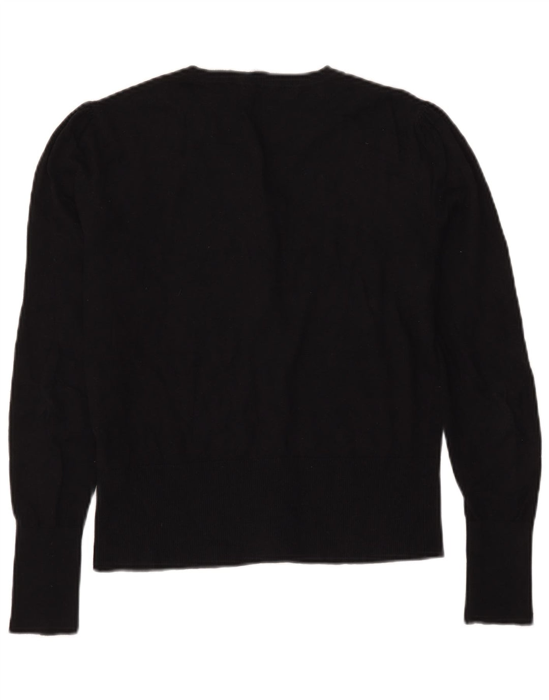 Suéter cardigã feminino Oasis UK 14 algodão preto médio