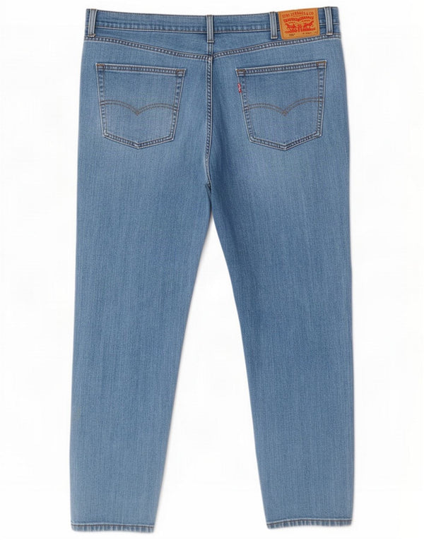 Levi's Masculino 502 Tapered Jeans W38 L32 Azul Algodão