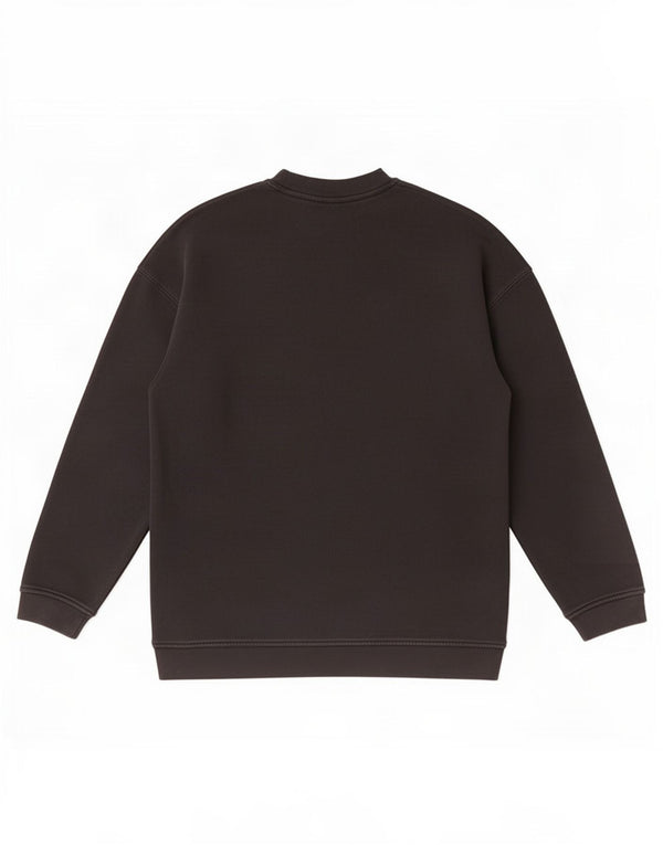 Adidas Mens Graphic Moletom Jumper Pequeno Algodão Preto