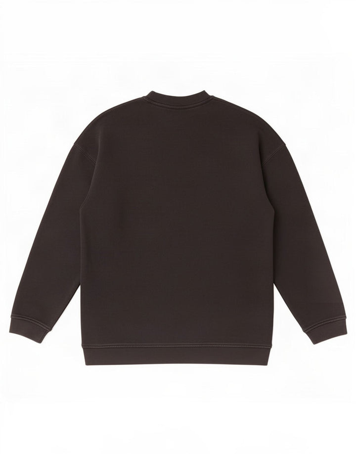 Adidas Mens Graphic Moletom Jumper Pequeno Algodão Preto