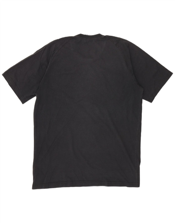 Camiseta masculina ADIDAS com estampa gráfica grande de algodão preto
